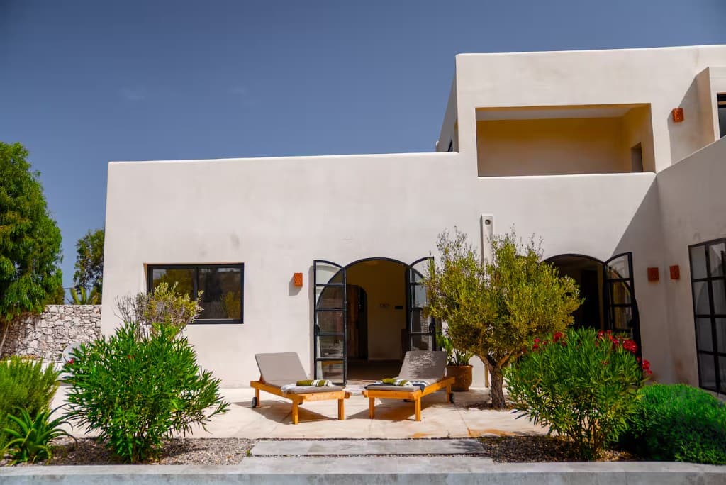 Arched patio doors
